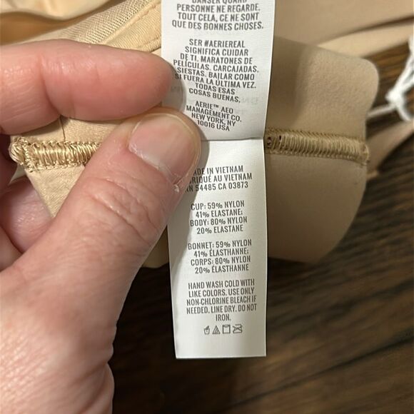 NWT Smoothez by Aerie Nude Sheer Bralette in Medium - Picture 8 of 8